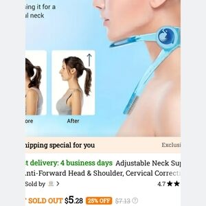 New neck brace, change your posture